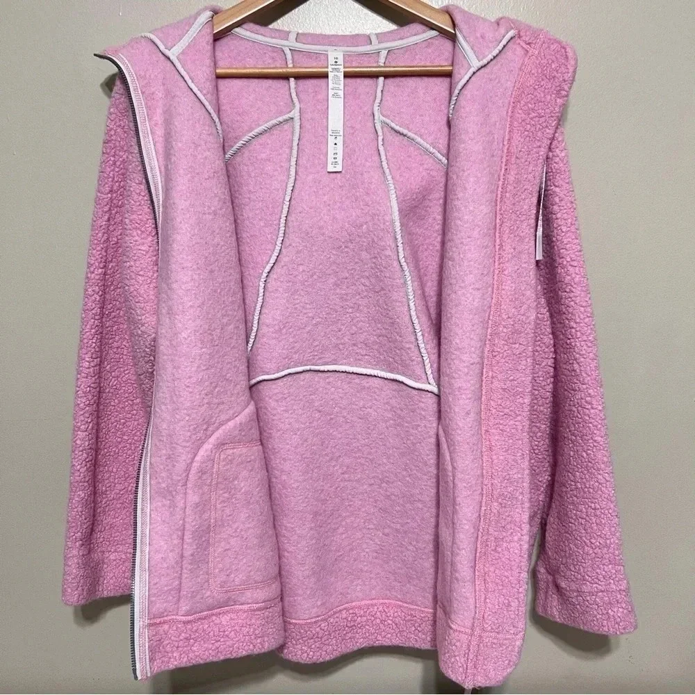 Lululemon So Sherpa Hooded Jacket Size 10 - Picture 8 of 14
